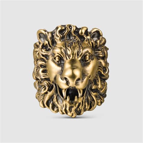 gucci lion ring cost|gucci lion ring men.